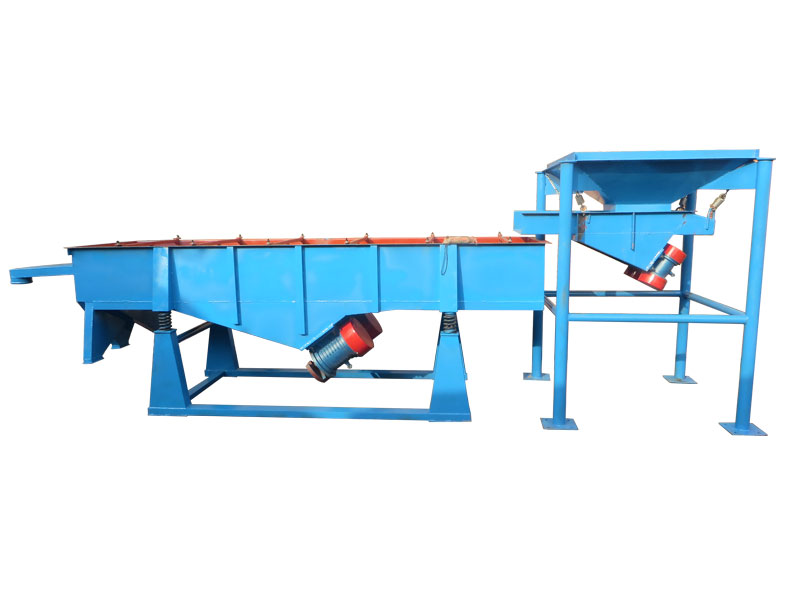 料倉+振動給料機+直線振動篩